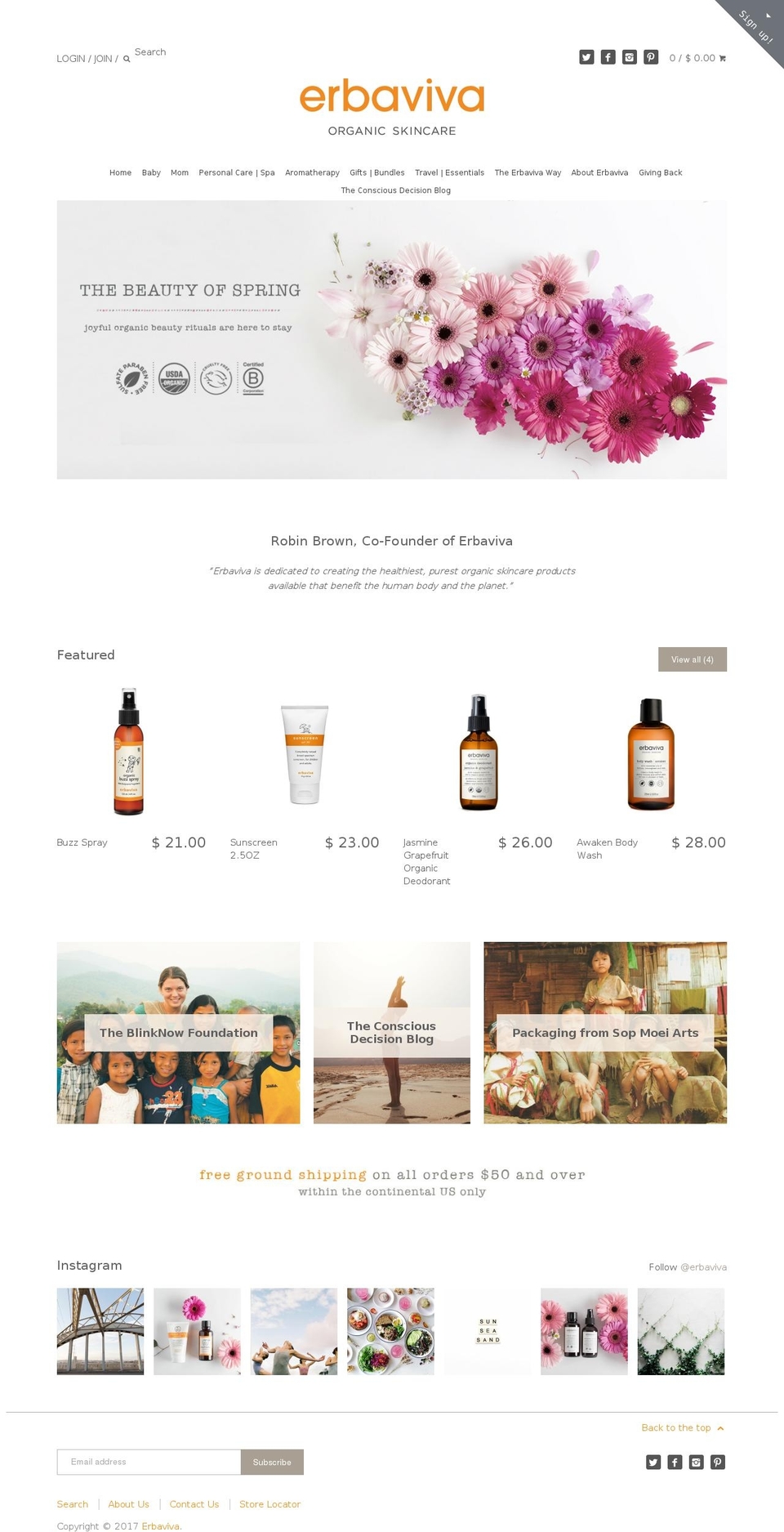 erbababy.com shopify website screenshot