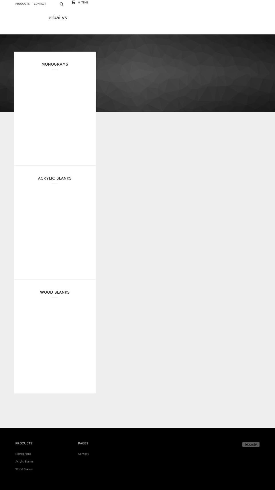 erbailys.com — Shopify storefront screenshot