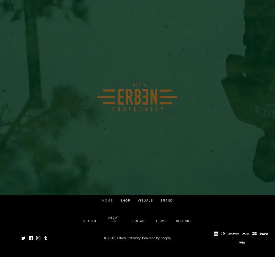 erbenfrat.com shopify website screenshot