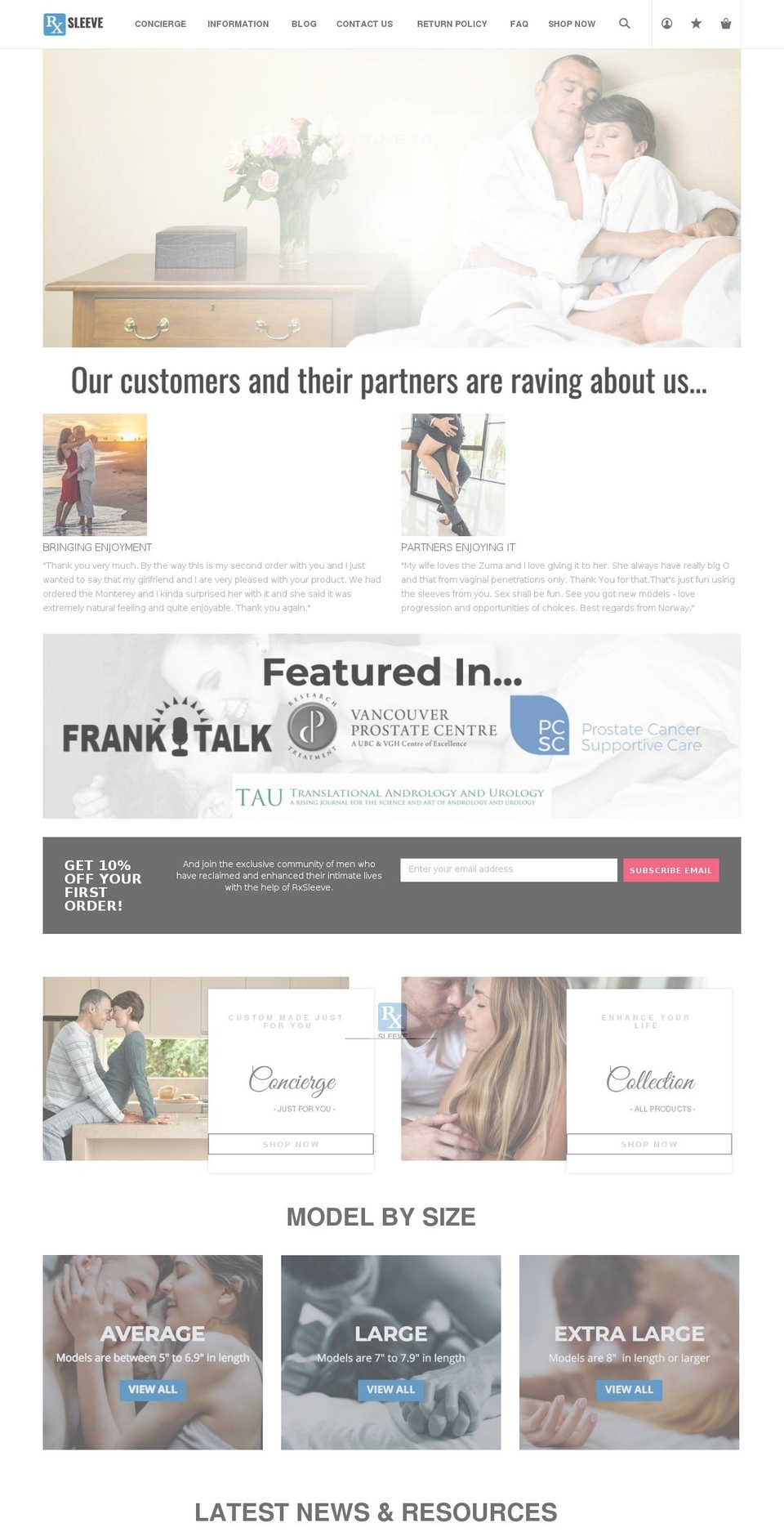 erectiledysfunctionicd10.com — Shopify storefront screenshot