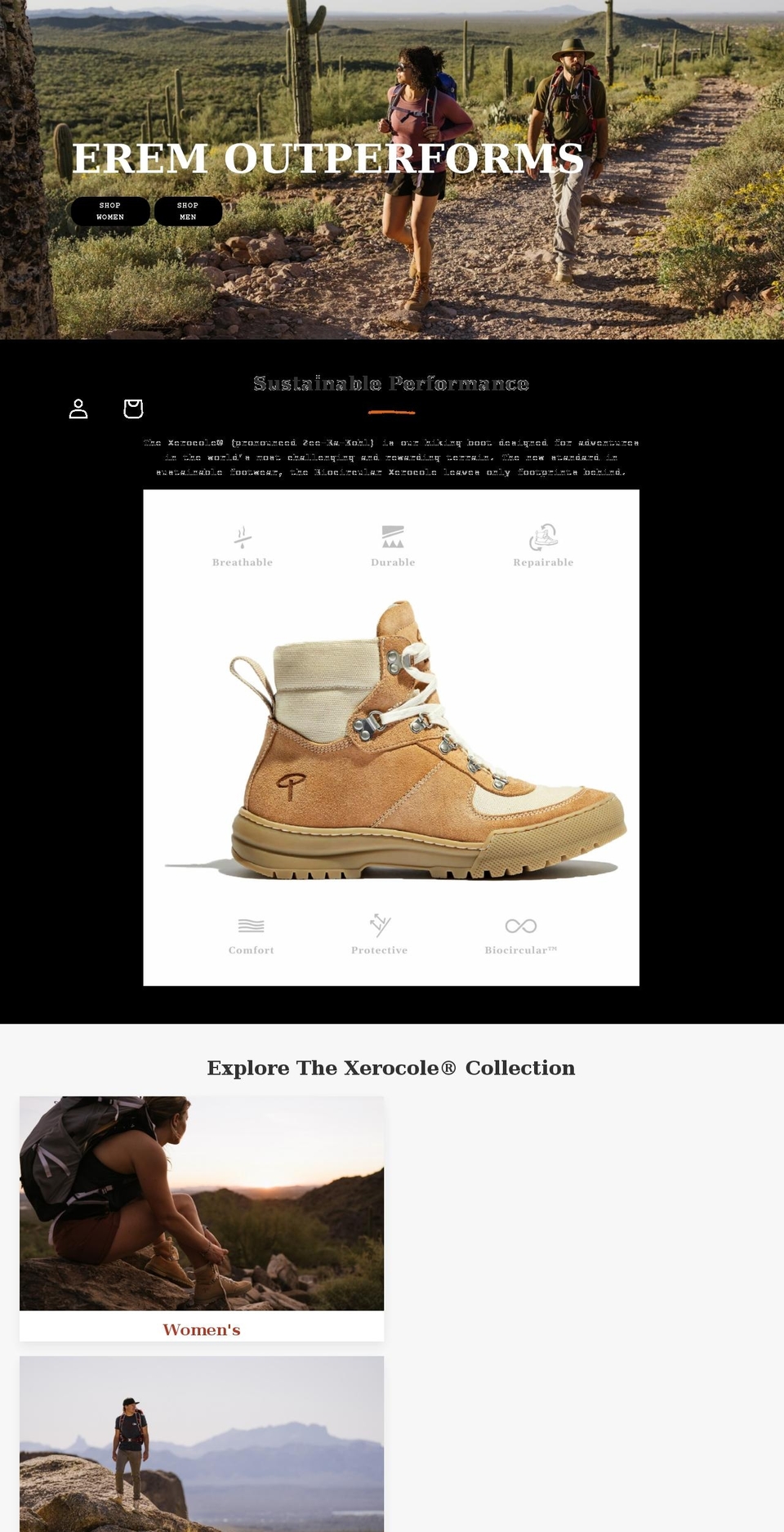 eremlife.com shopify website screenshot