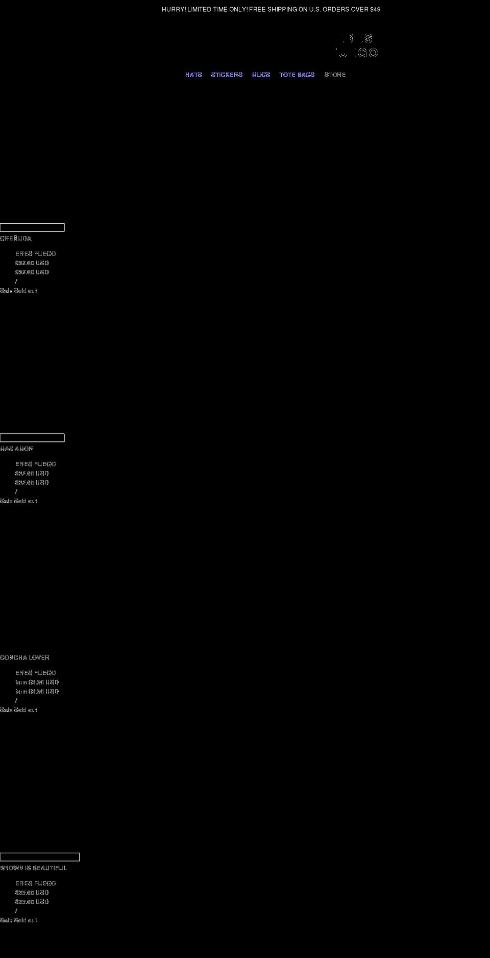 eresfuego.com shopify website screenshot