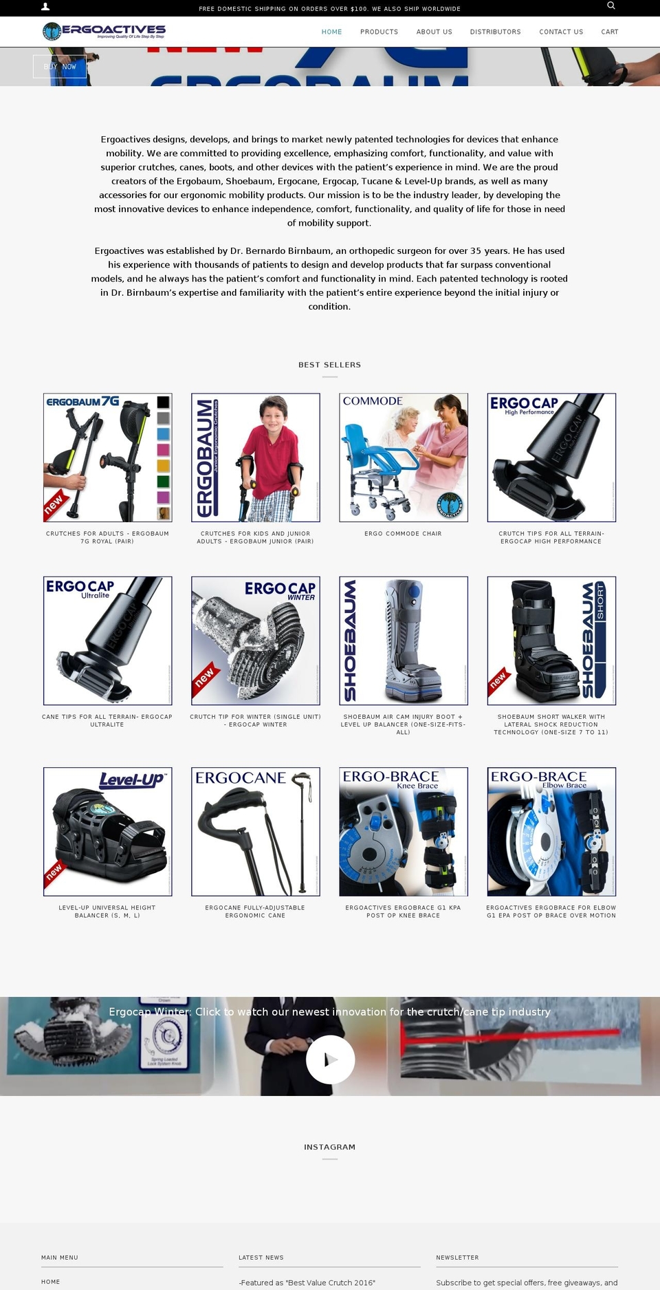 ergobaum.com shopify website screenshot