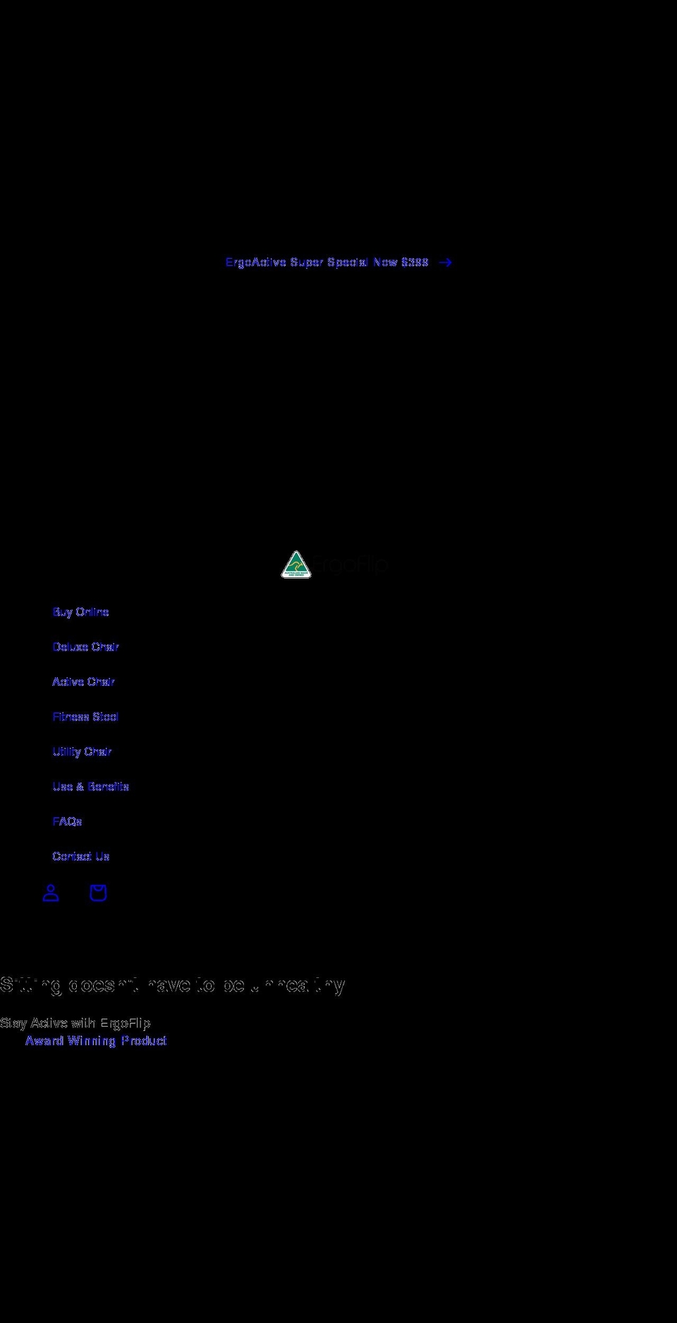 ergoflip.com shopify website screenshot