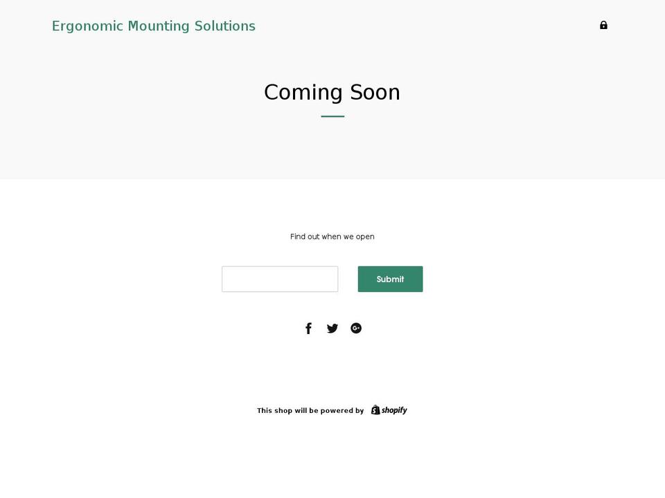 ergonomic-mounts.com — Shopify storefront screenshot