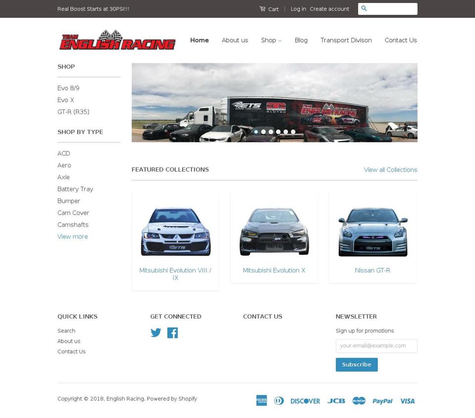 ergtr.com — Shopify storefront screenshot