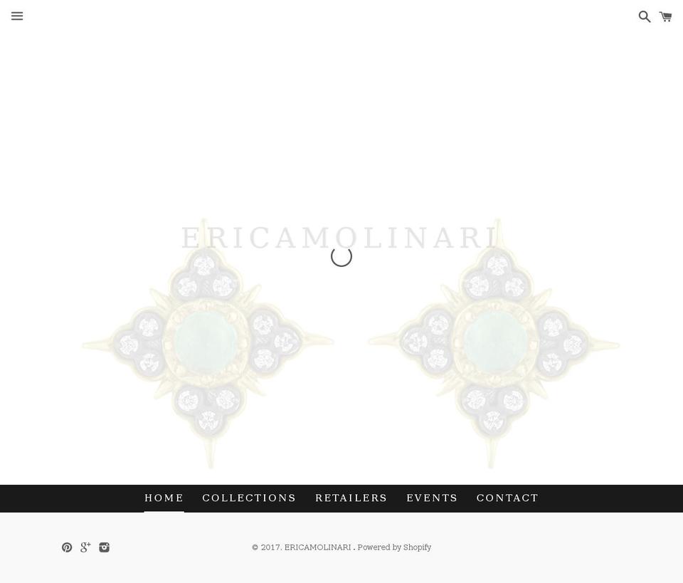 ericamolinari.com shopify website screenshot