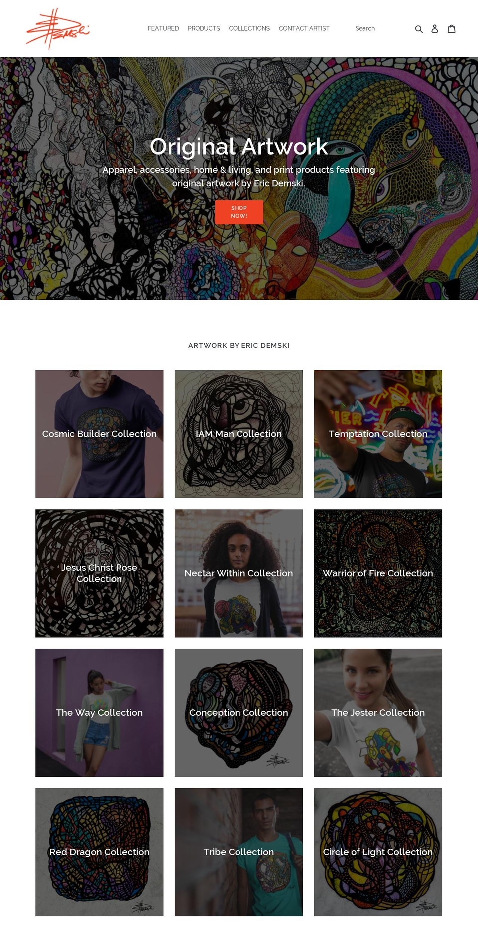 ericdemski.com — Shopify storefront screenshot