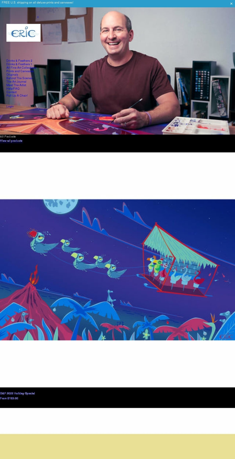 ericdoggett.com shopify website screenshot