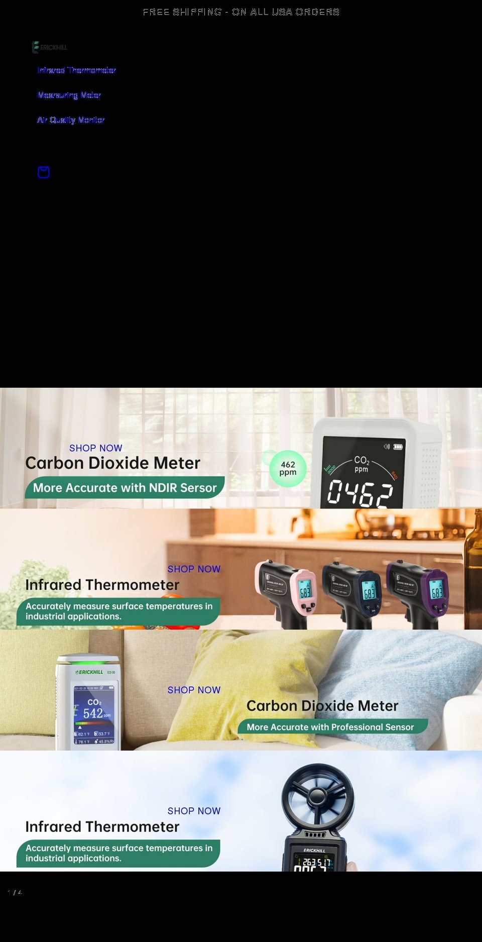 erick-hill.com shopify website screenshot