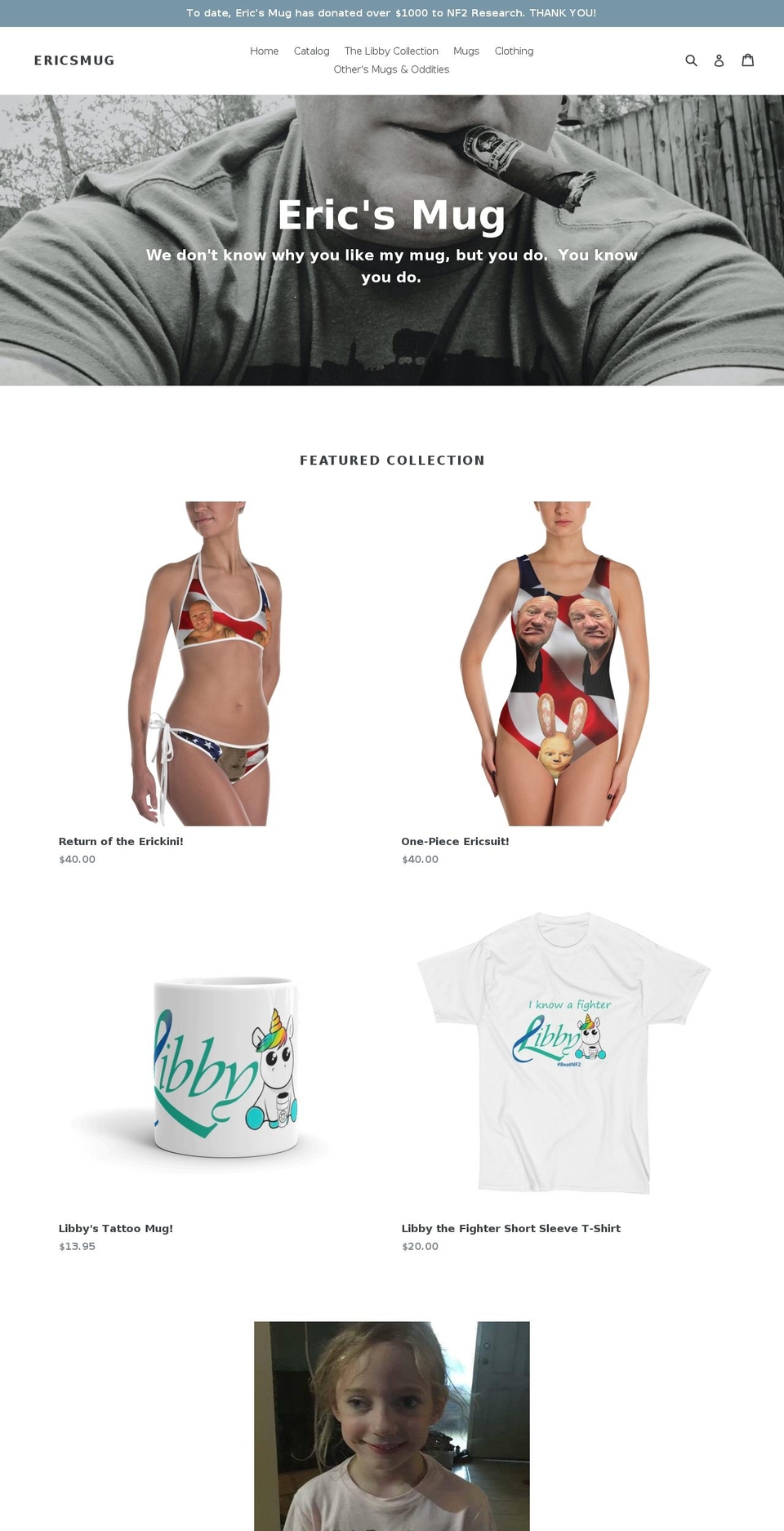 ericsmug.com shopify website screenshot