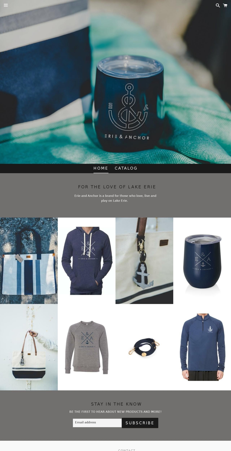 erieanchor.com — Shopify storefront screenshot