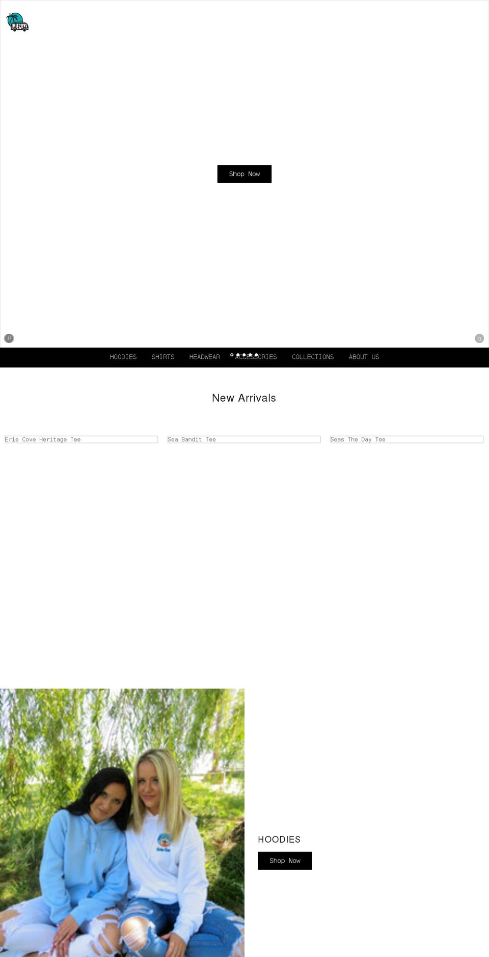 eriecoveco.com shopify website screenshot