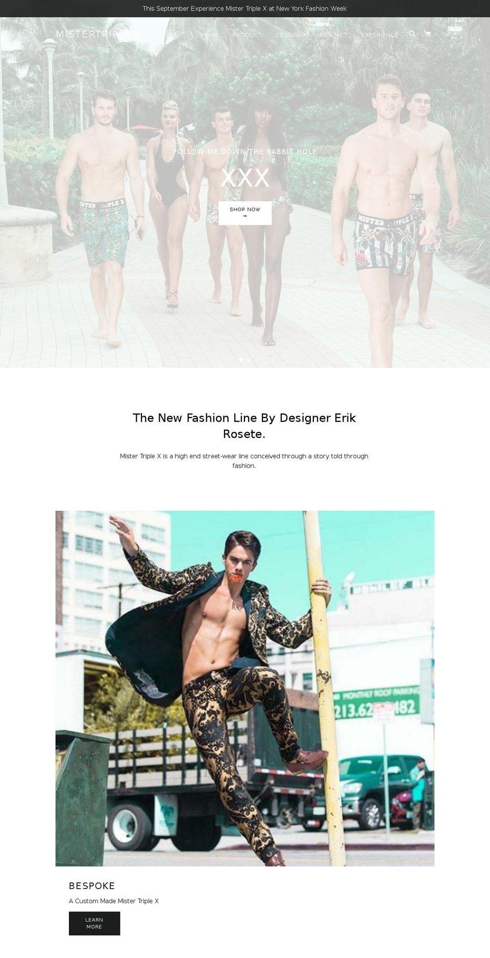 erikrosete.com — Shopify storefront screenshot