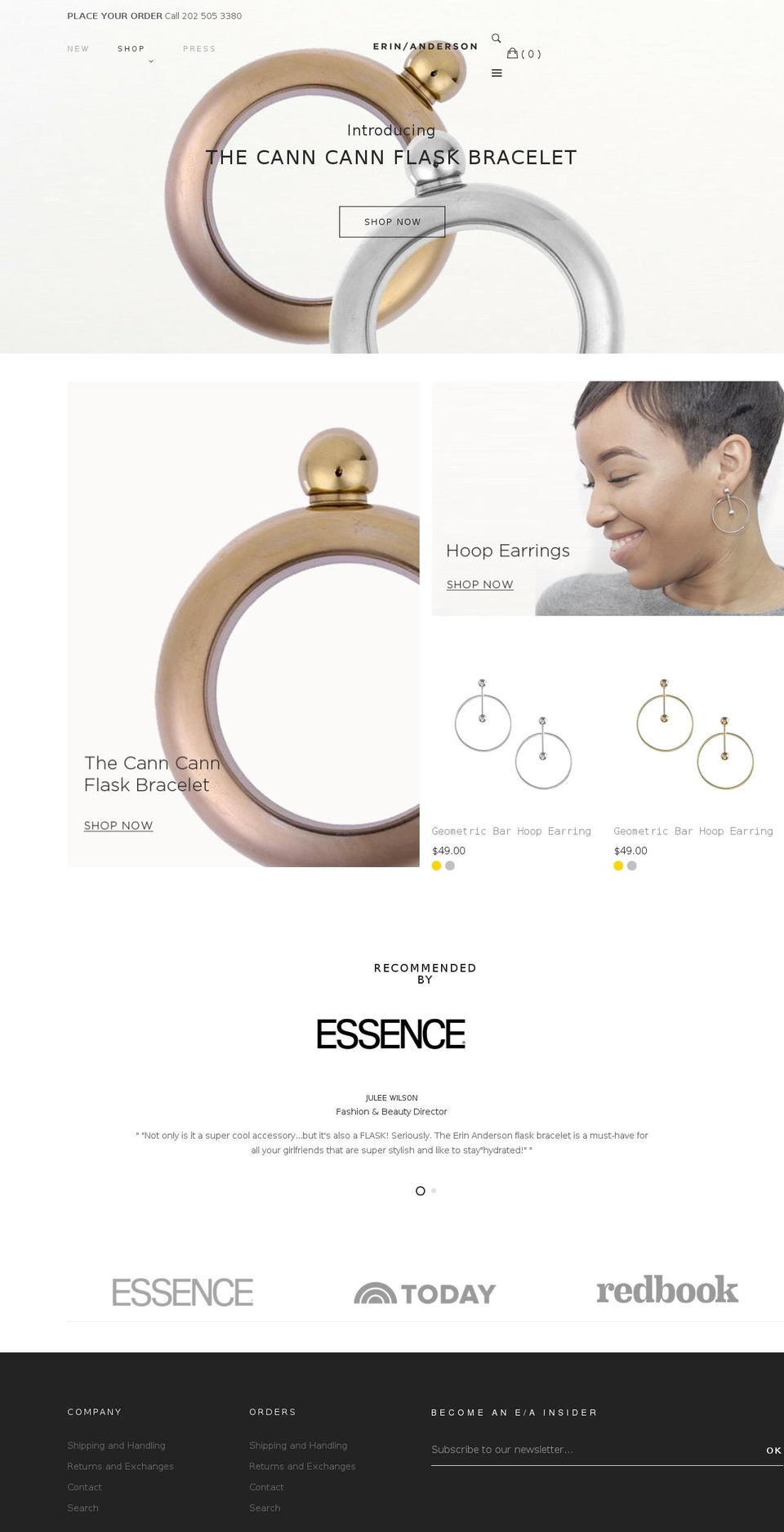 erinandersonco.com shopify website screenshot