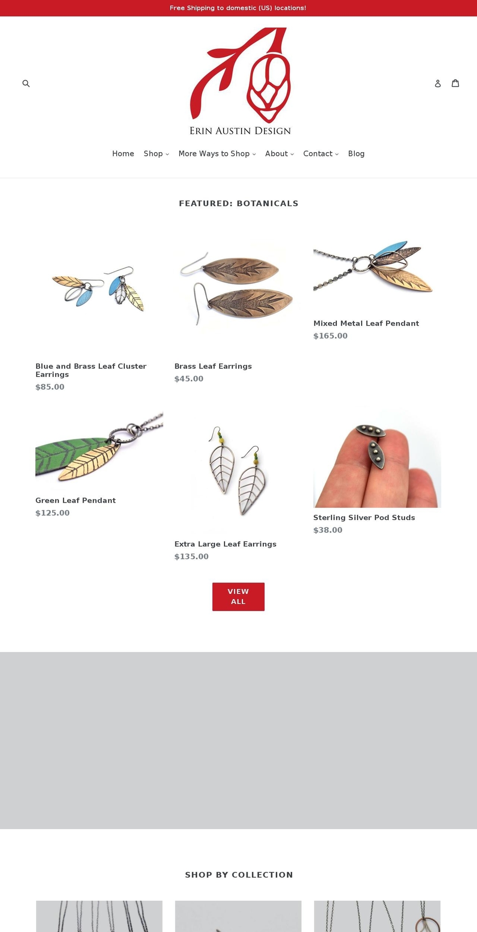 erinaustindesign.com shopify website screenshot