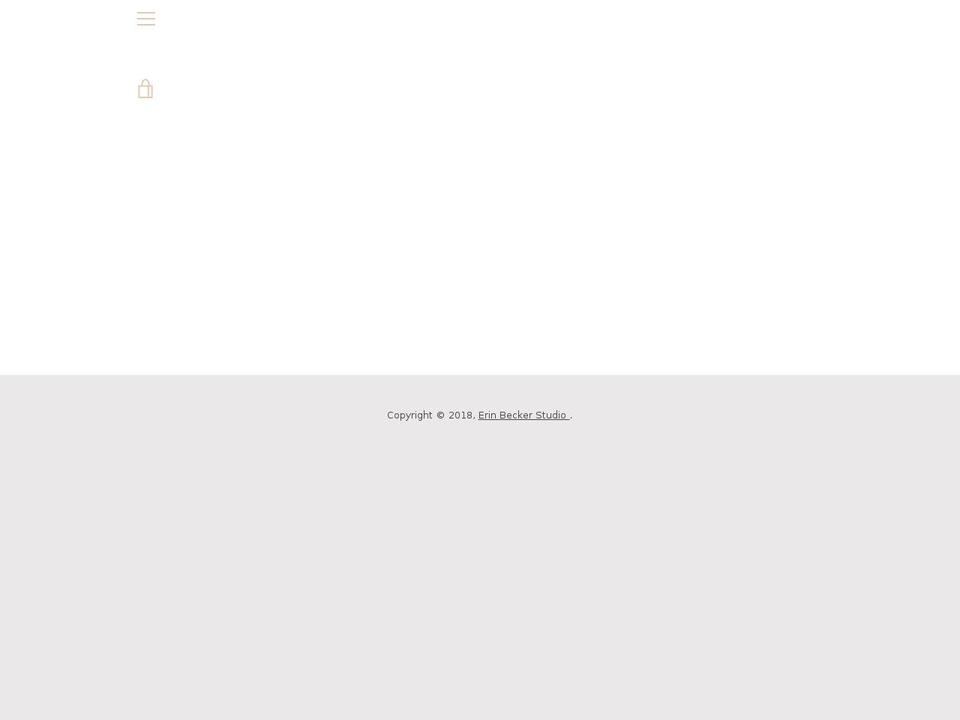 erinbeckerstudio.com shopify website screenshot