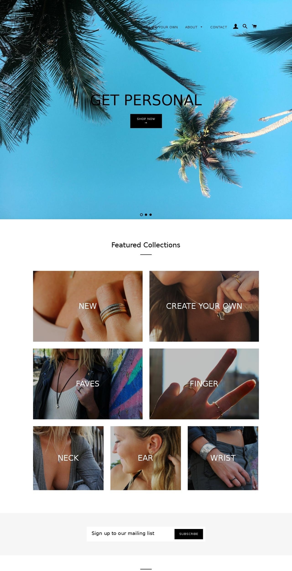 erincris.com — Shopify storefront screenshot