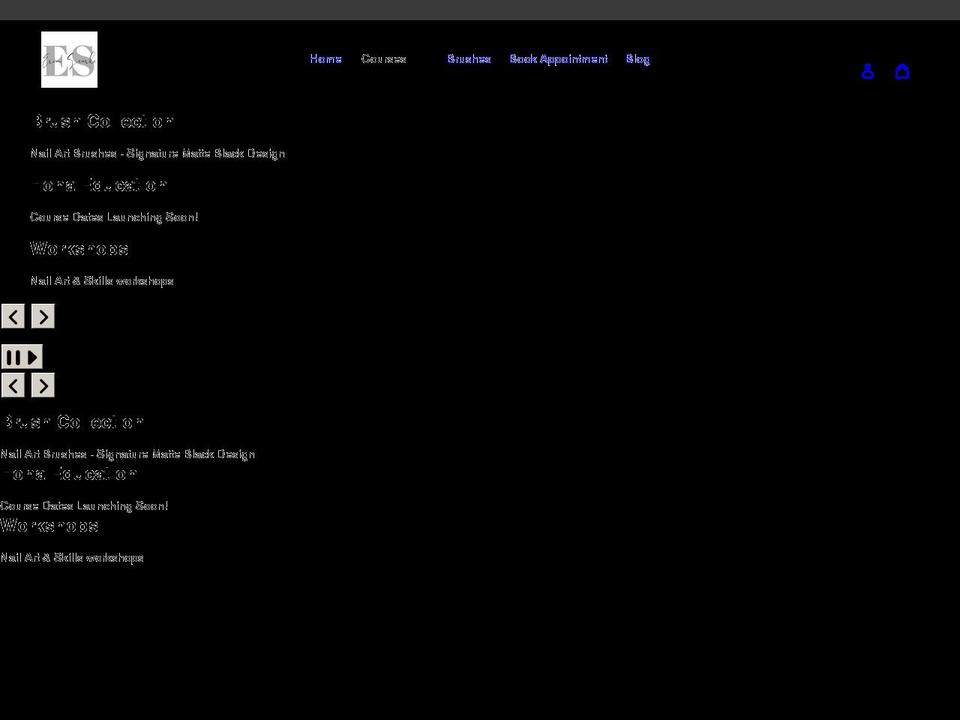 erinsearlenailartist.com shopify website screenshot