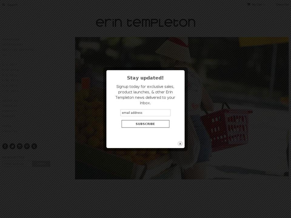 Expression Shopify theme site example erintempleton.com