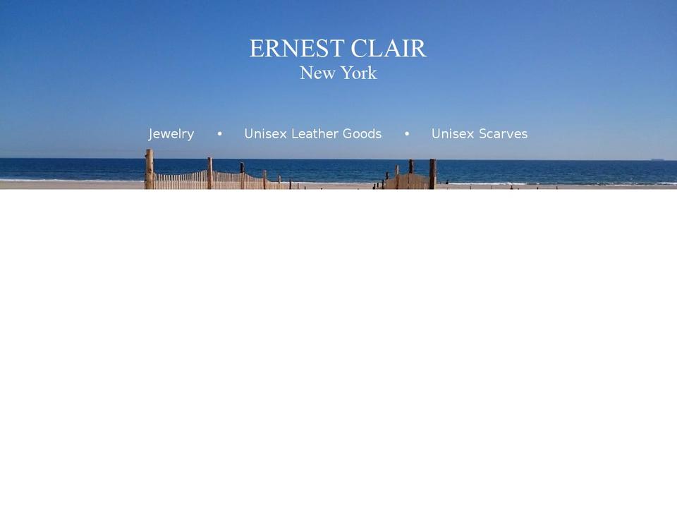 ernestclair.com shopify website screenshot
