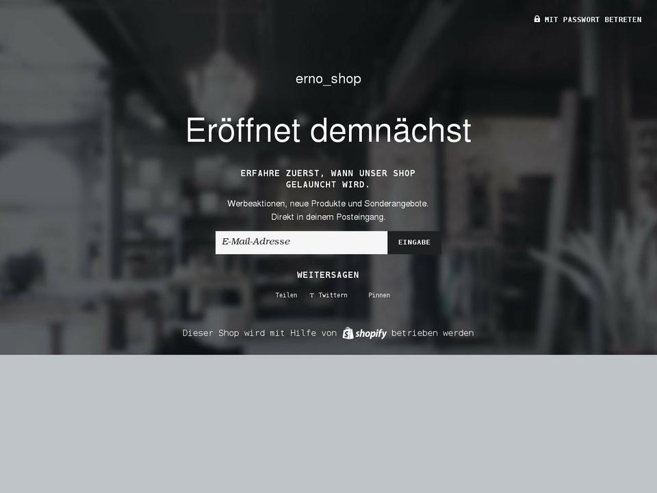 ernoshop.com shopify website screenshot