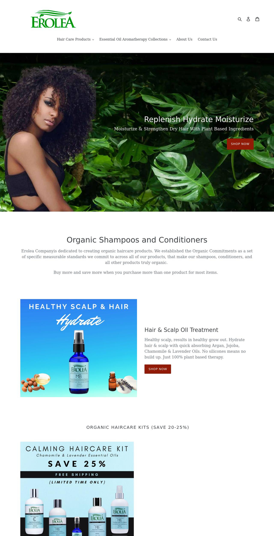 erolea.com shopify website screenshot