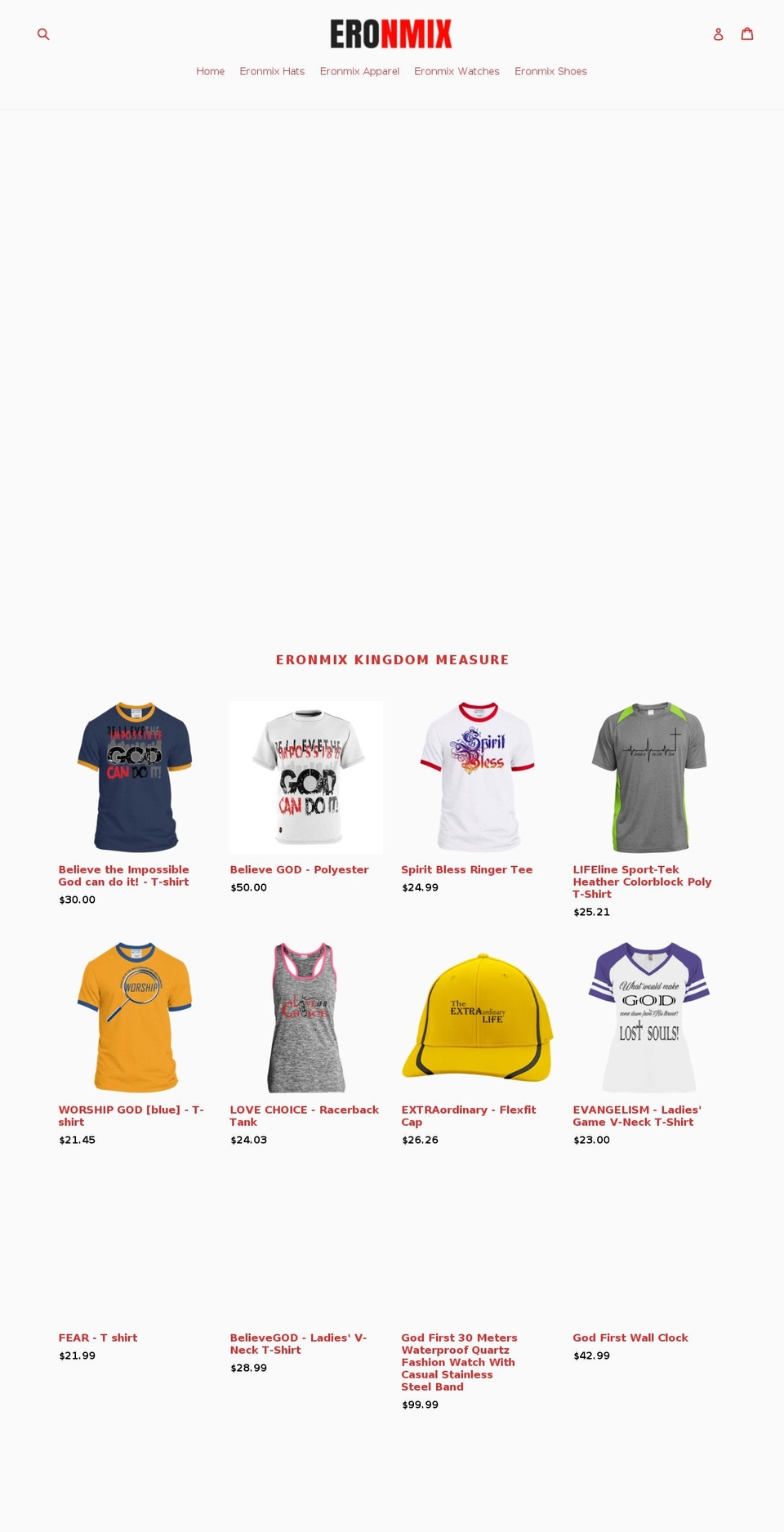 eronmix.com shopify website screenshot