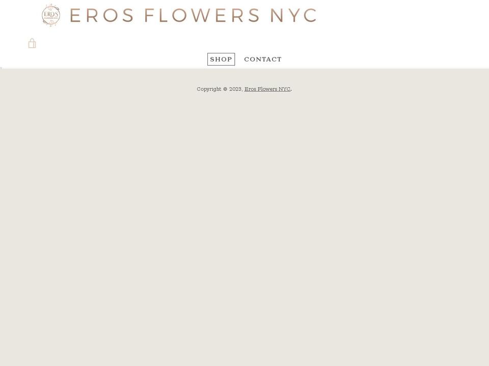 erosflowersnyc.com shopify website screenshot