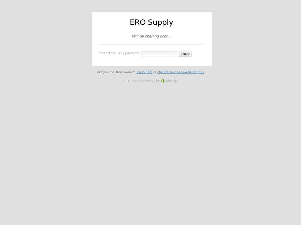 erosupply.com shopify website screenshot