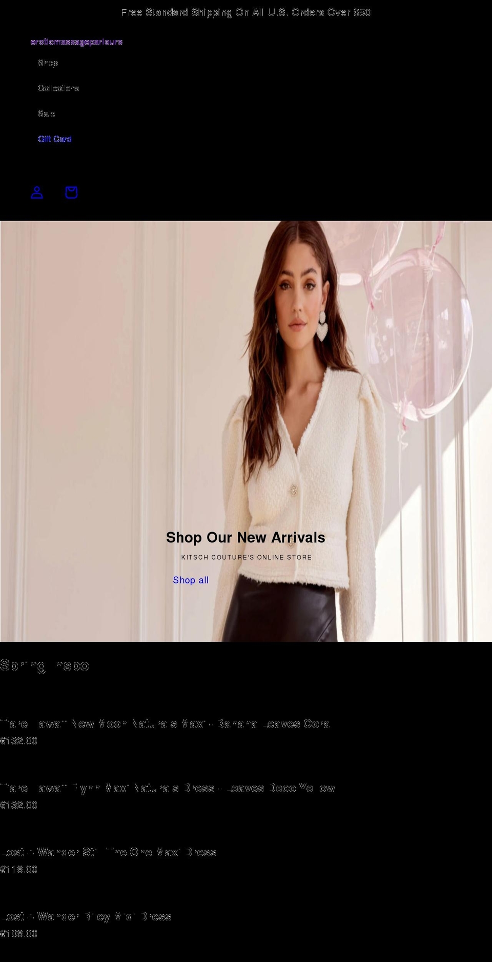 eroticmassageparlours.com shopify website screenshot
