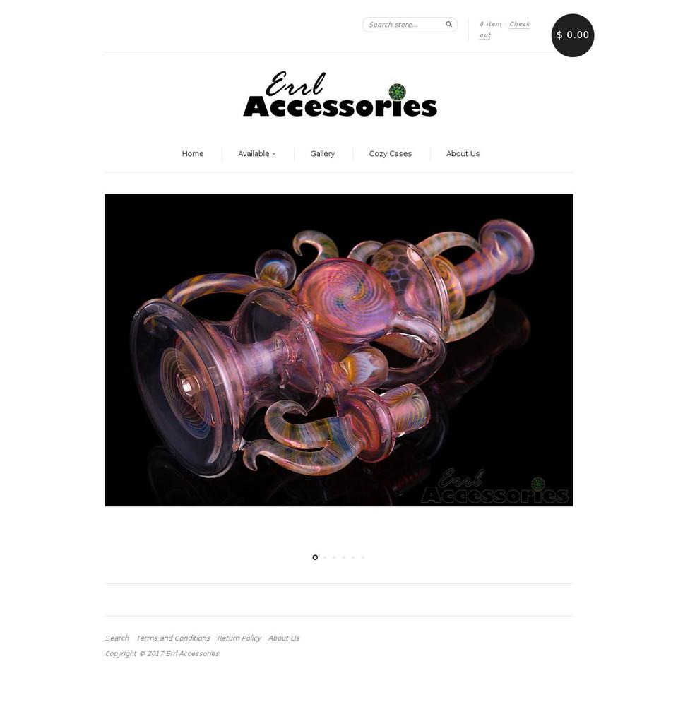 errlaccessories.com shopify website screenshot