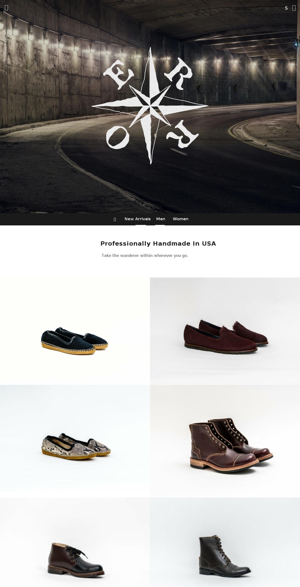 erroshoes.com — Shopify storefront screenshot