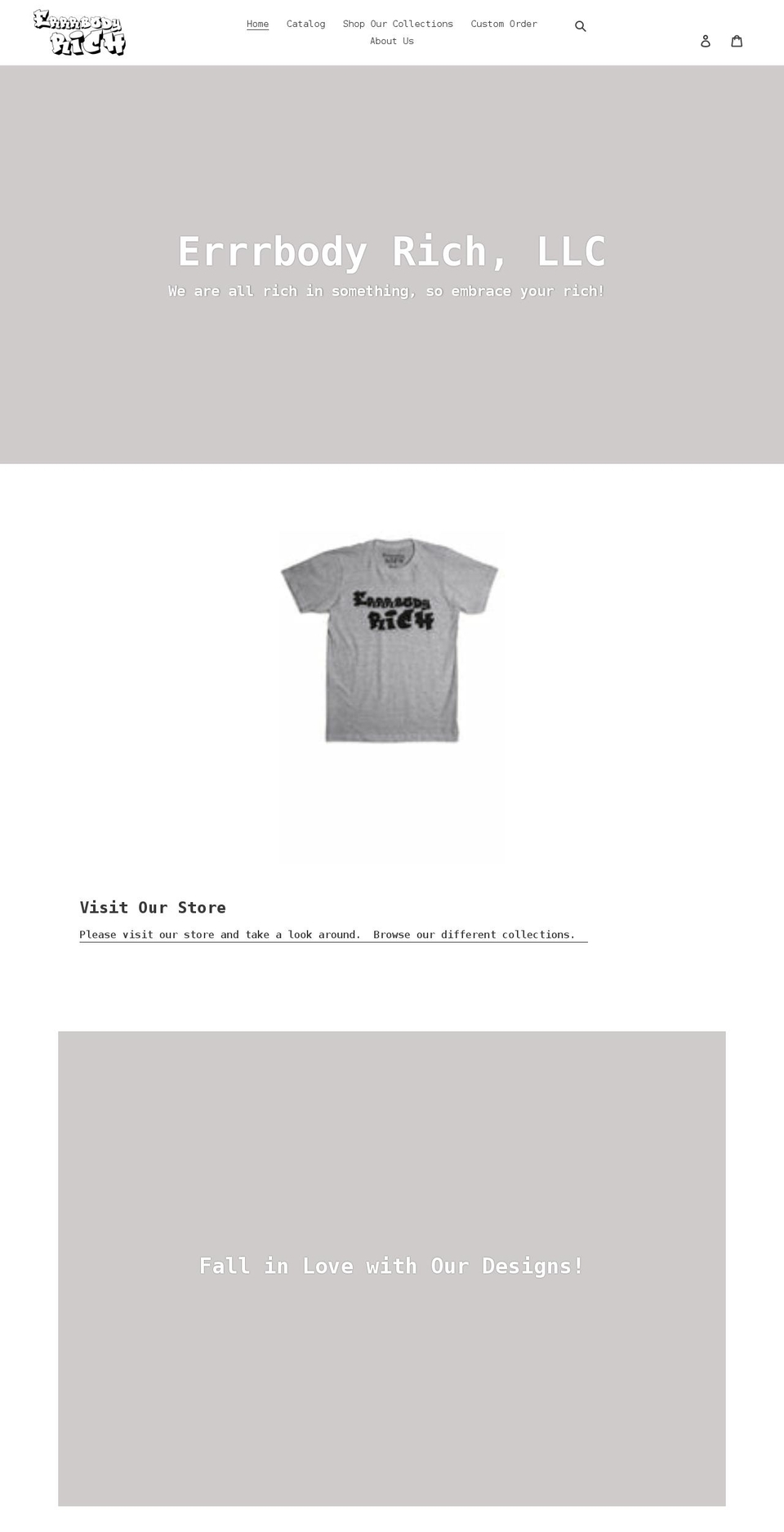 errrbodyrich.com shopify website screenshot