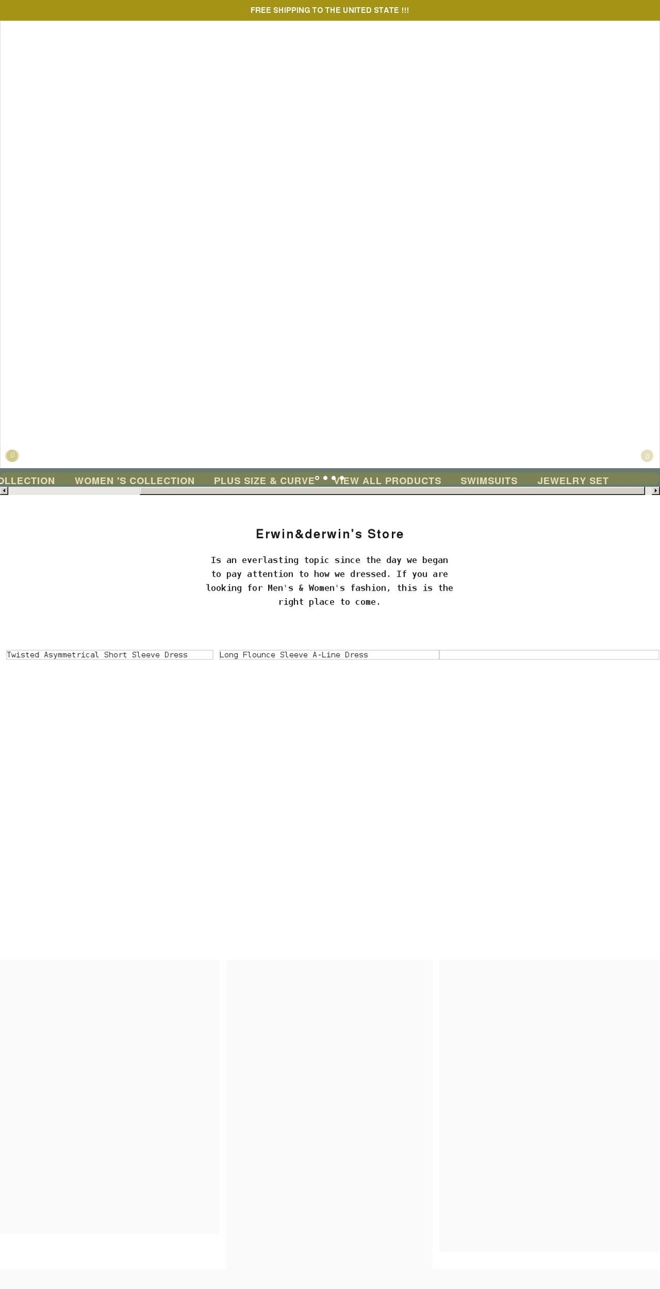 erwinderwinstore.com shopify website screenshot