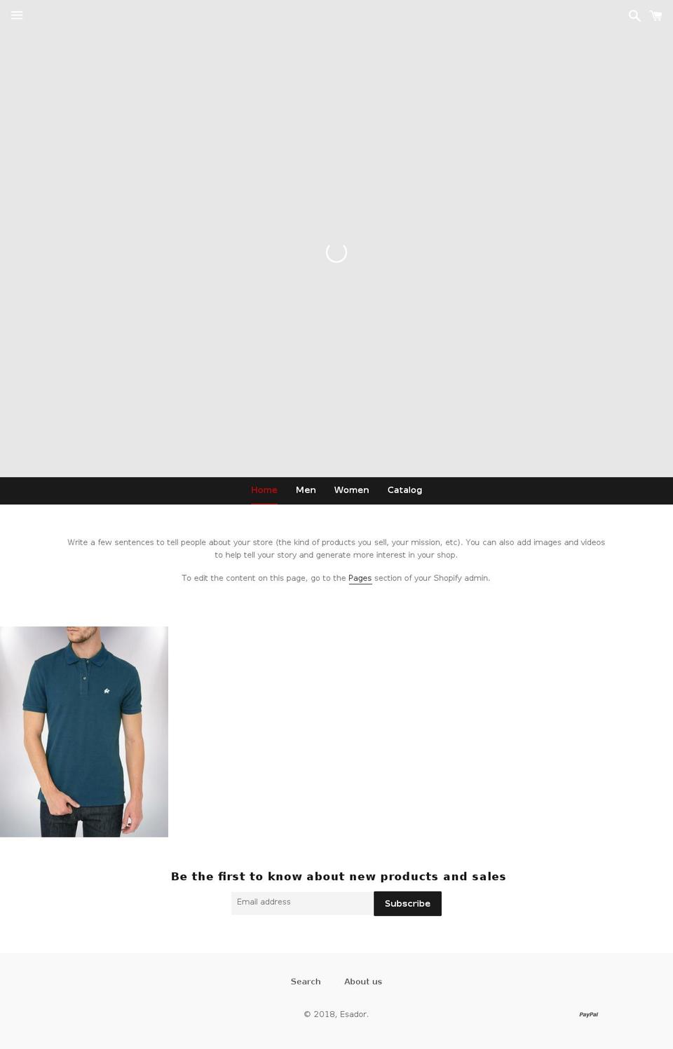 esador.com — Shopify storefront screenshot