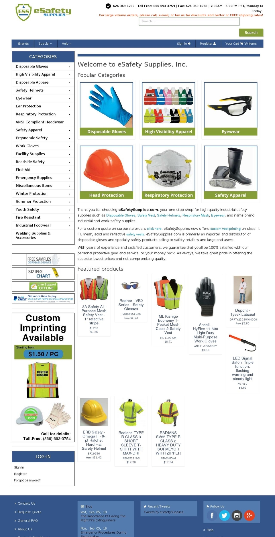 [Plus] Sunrise - Add SKU Shopify theme site example esafetykit.com