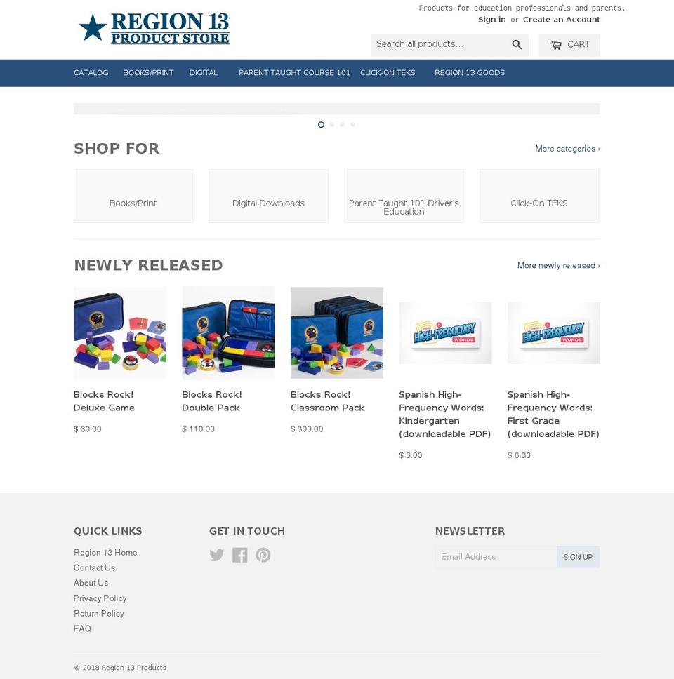 esc13store.com shopify website screenshot
