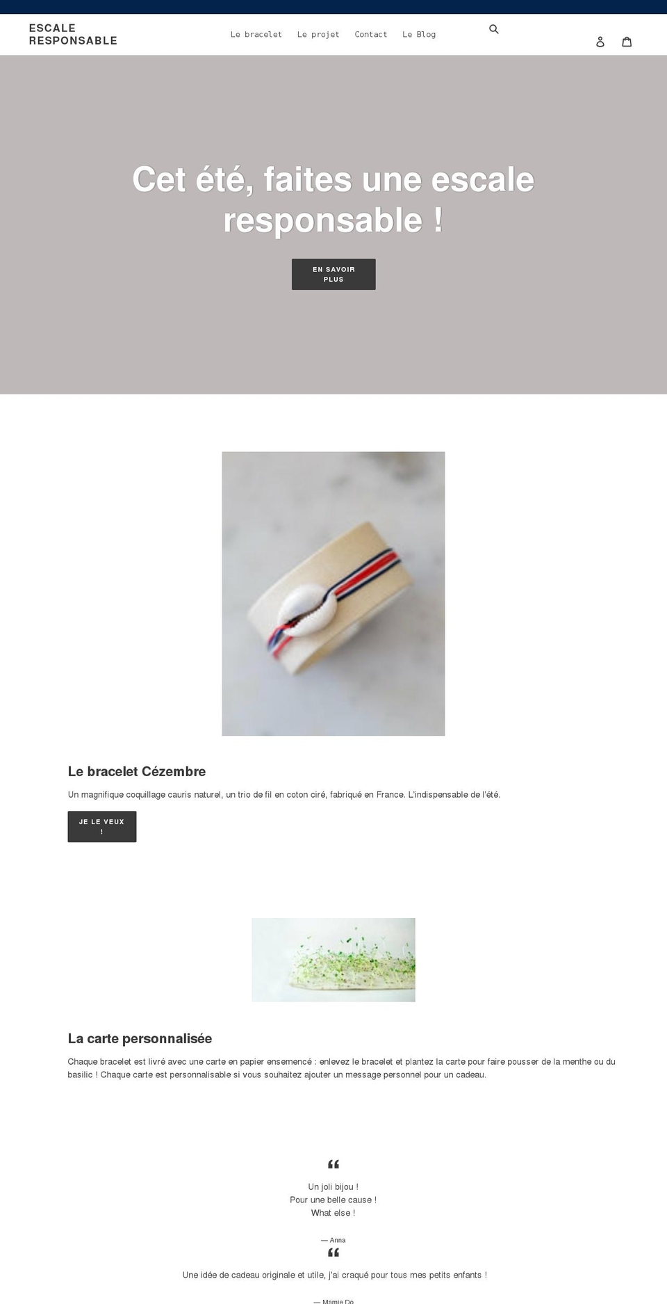 escaleresponsable.com shopify website screenshot