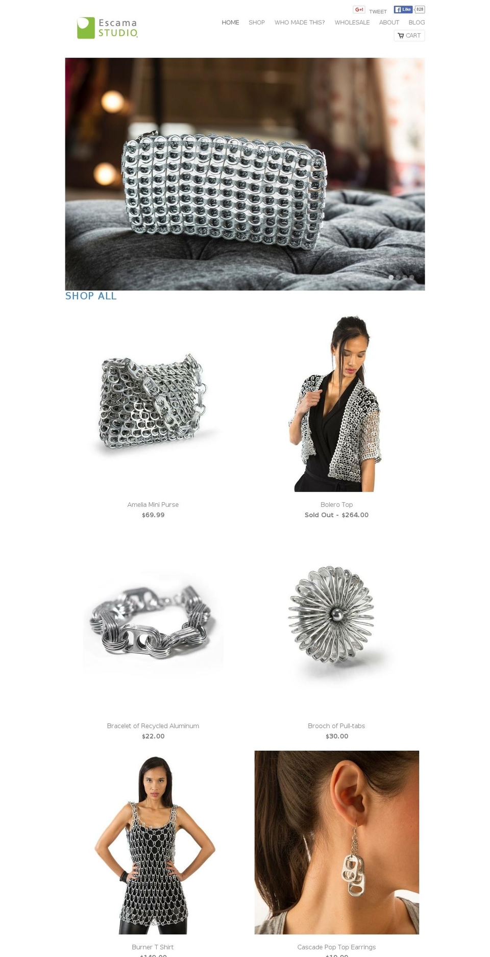 escama.com shopify website screenshot