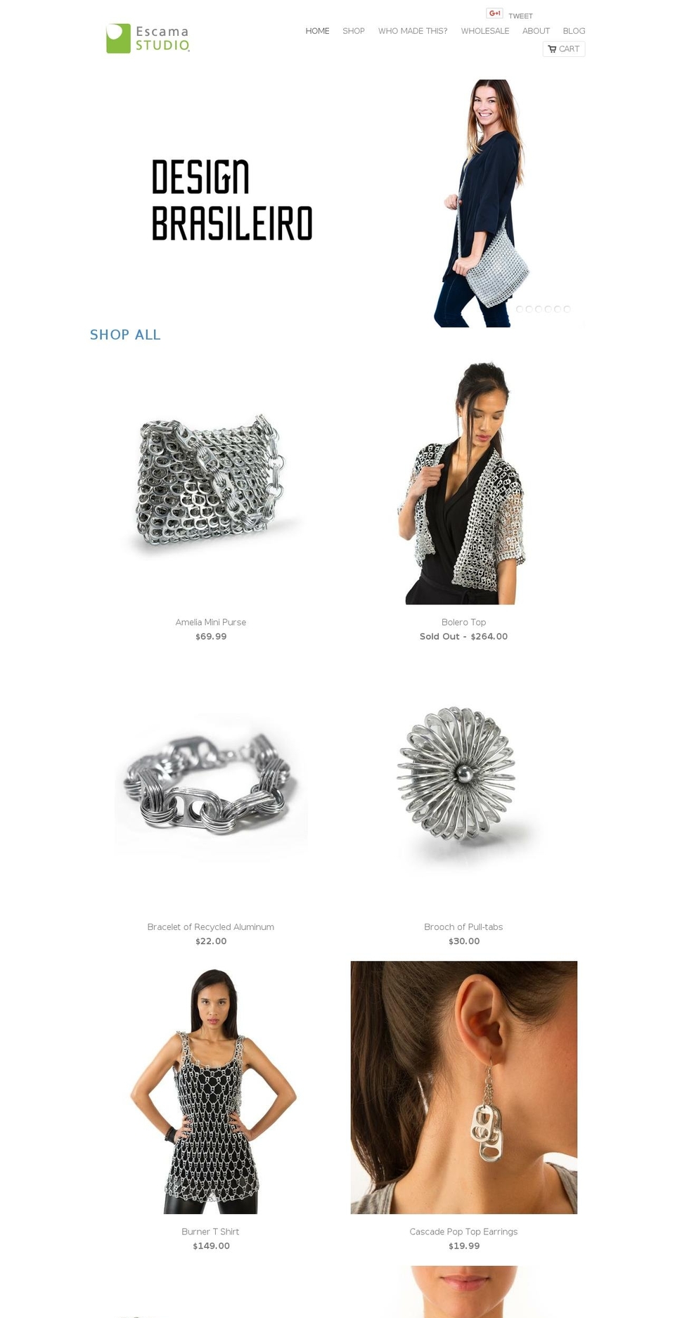 escamastudio.com shopify website screenshot