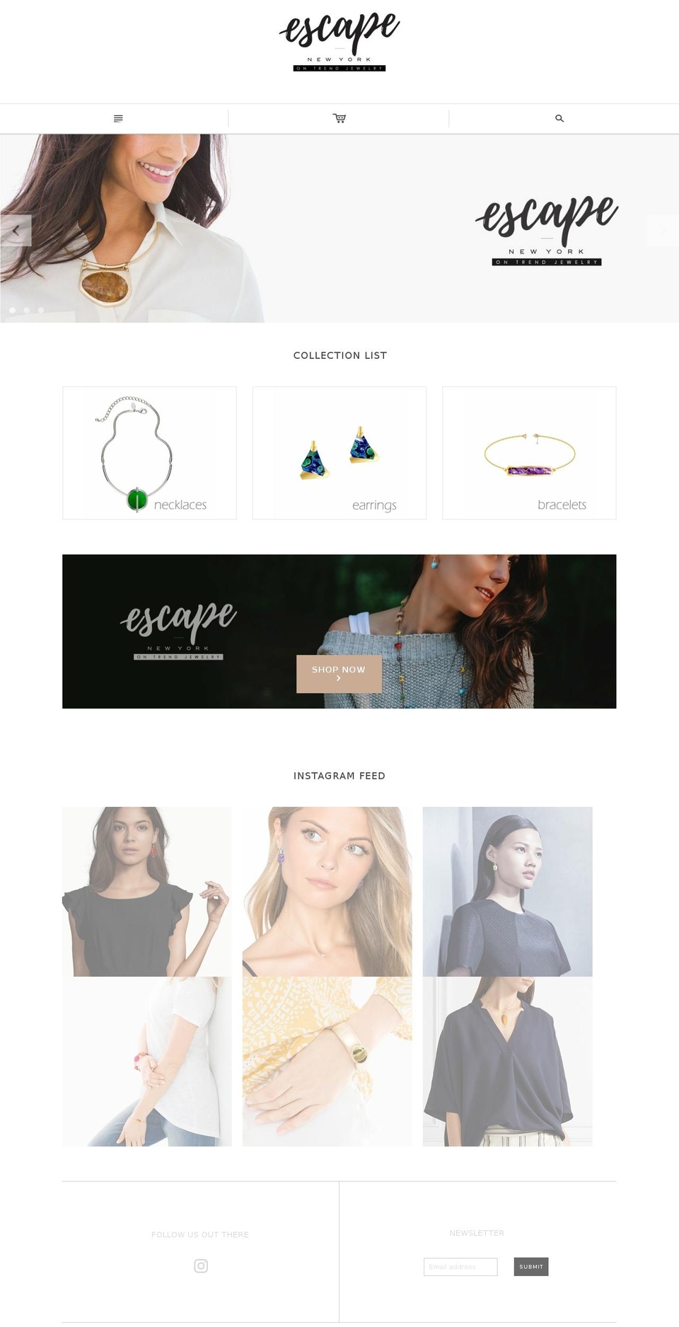 escape.style shopify website screenshot
