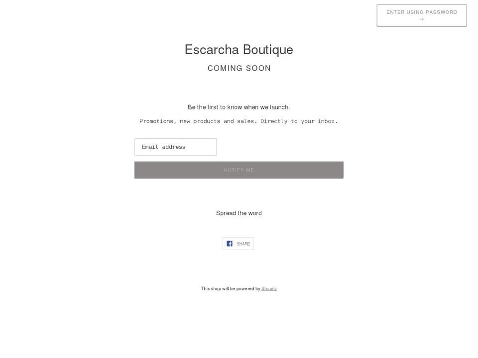 escarchapr.com shopify website screenshot