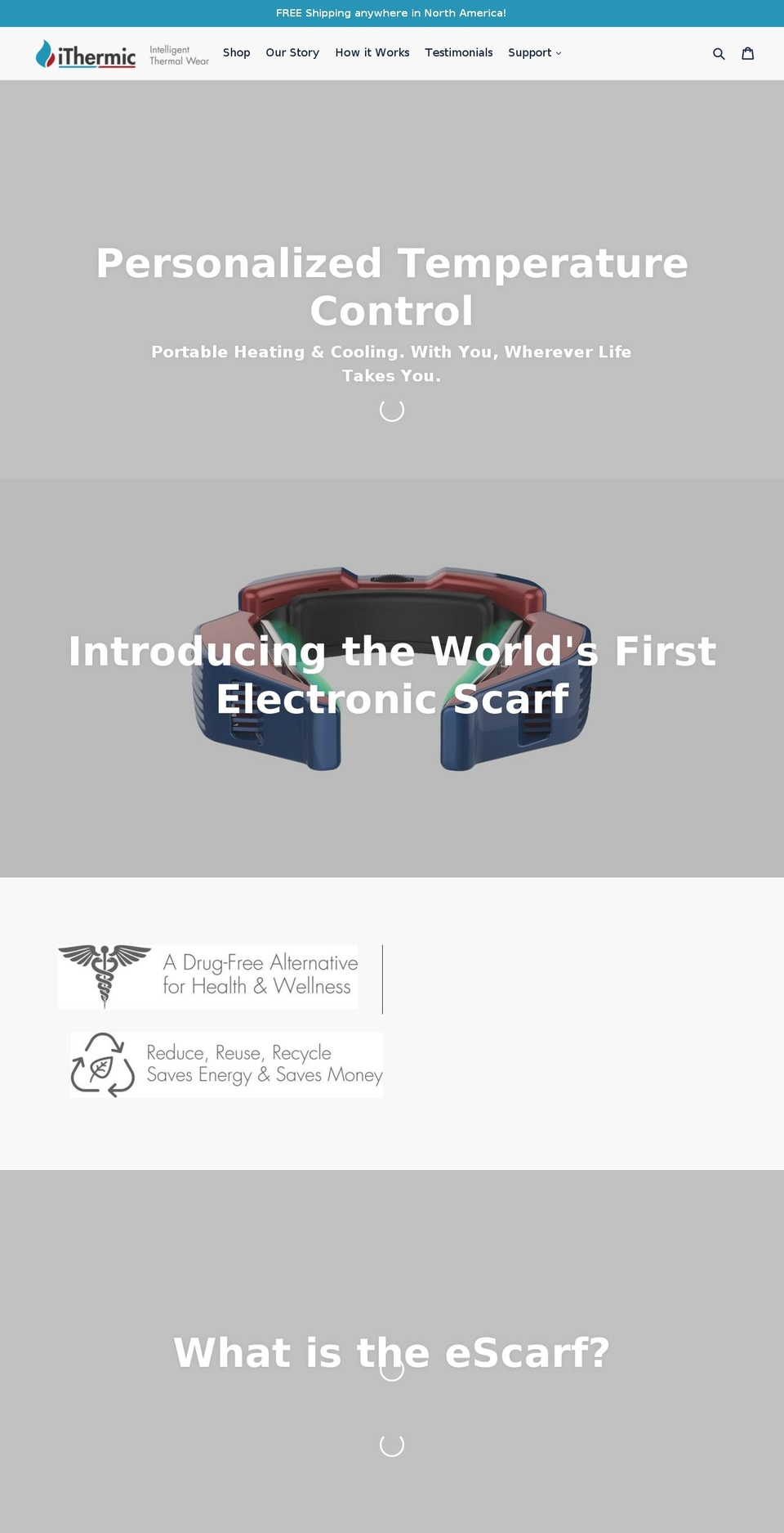 escarf.net shopify website screenshot