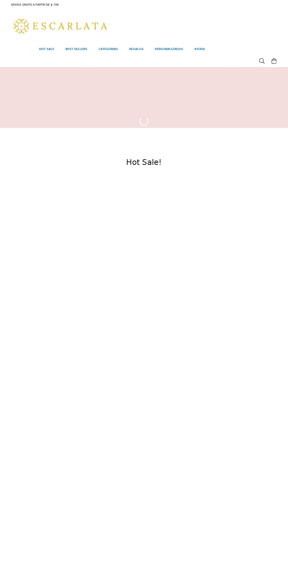 escarlatamx.com — Shopify storefront screenshot