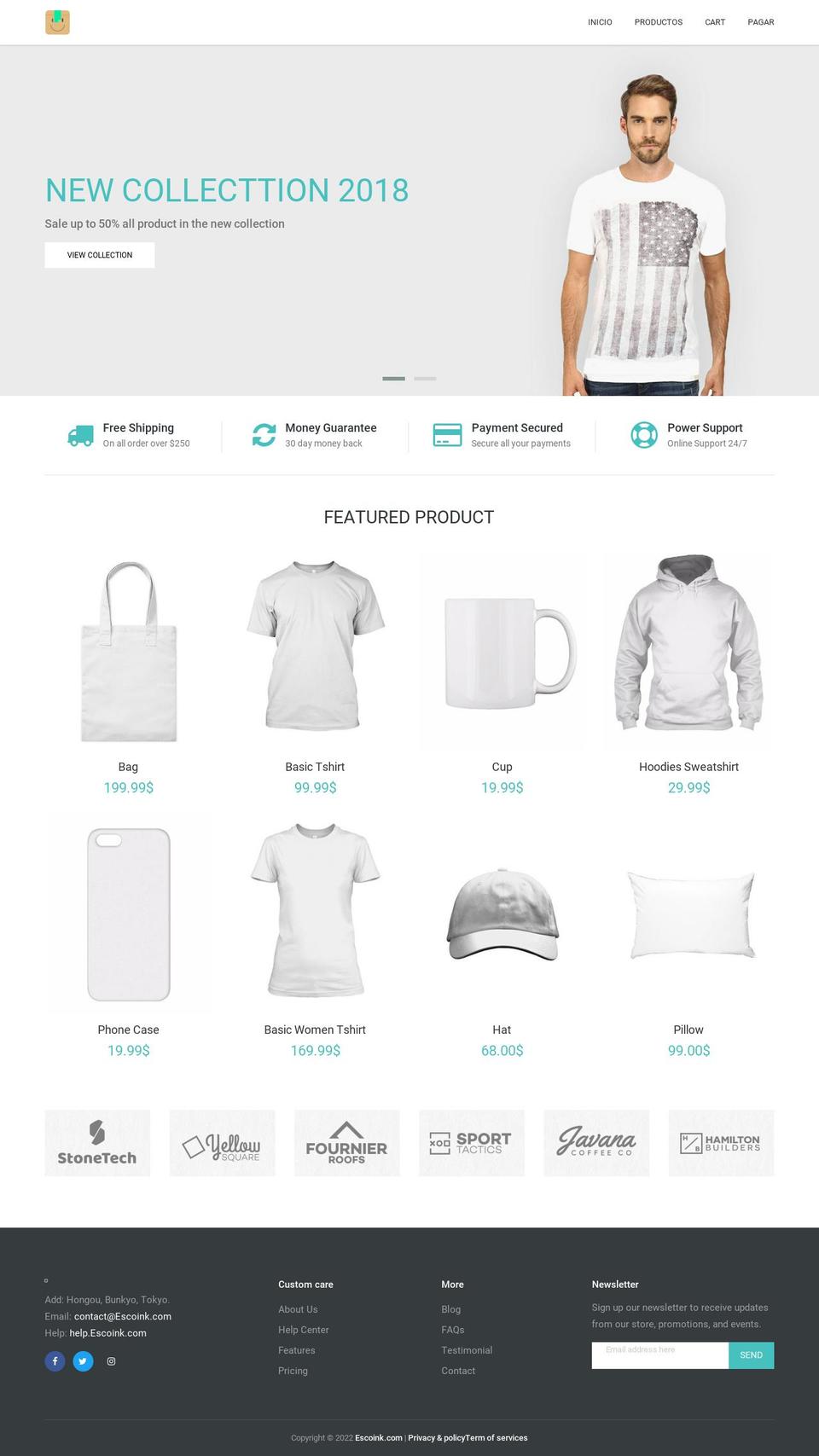 escoink.com — Shopify storefront screenshot