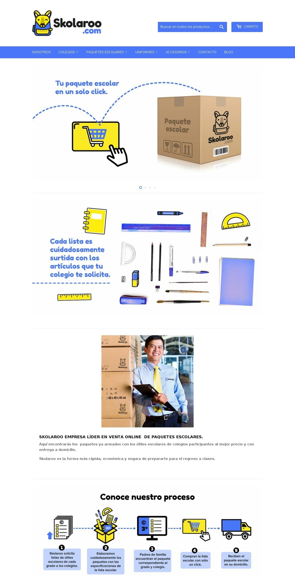 escolarshop.com shopify website screenshot