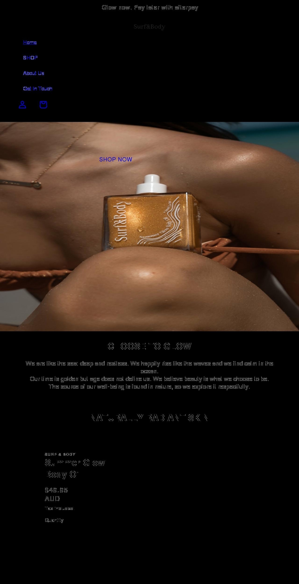 escondidosurfco.com shopify website screenshot