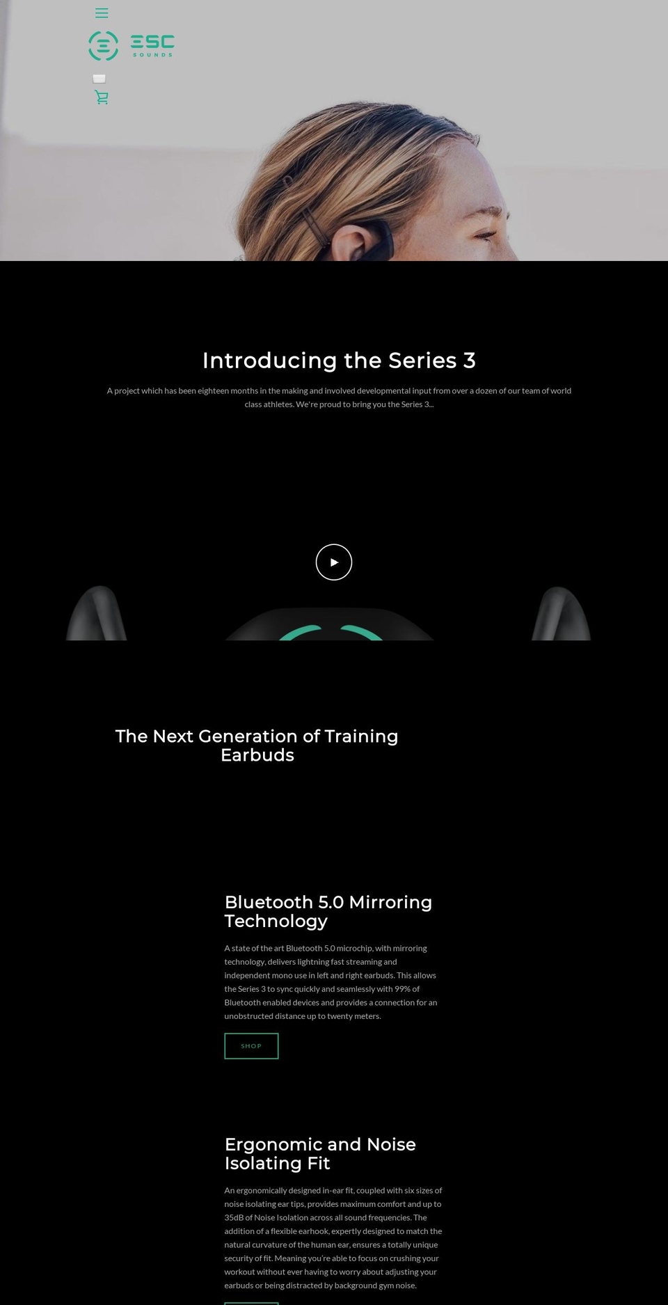 escsounds.com shopify website screenshot