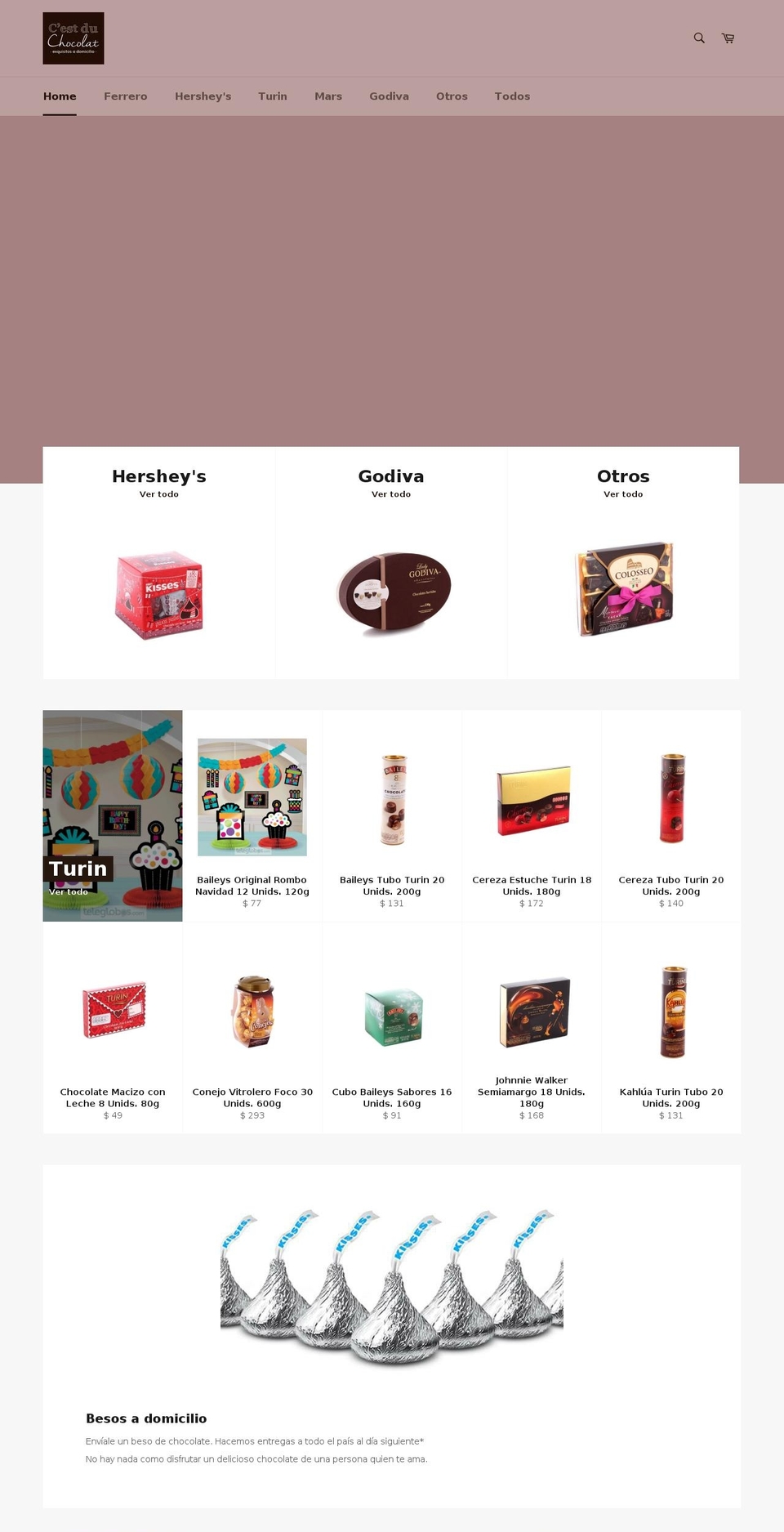 esdechocolate.com shopify website screenshot